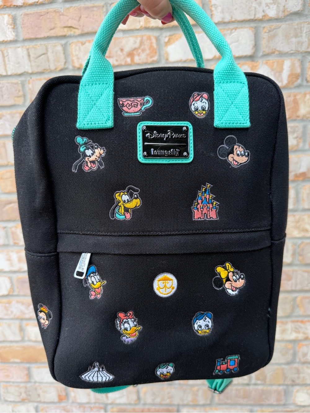 Disney Parks Mickey and Friends Canvas Loungefly Backpack